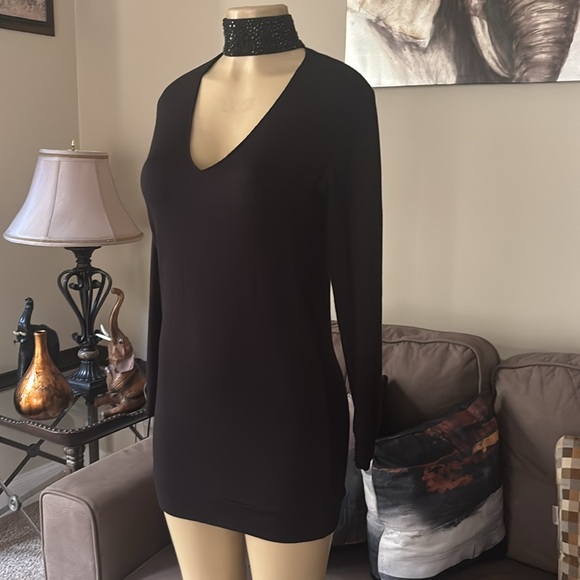 Bailey 44 Women's Garrote Embellished Choker Dress -Black size XS - Picture 7 of 12